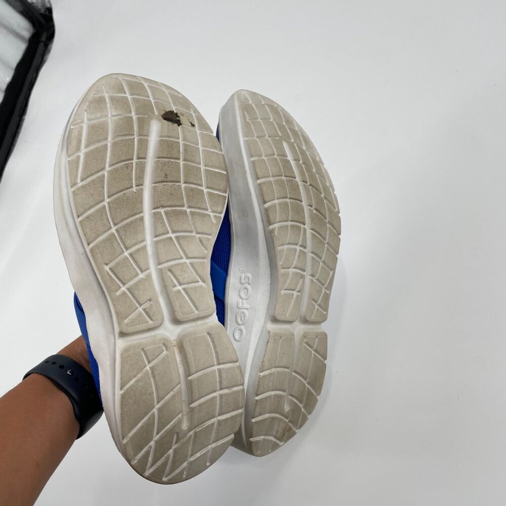 Oofos OOmg Eezee Recovery Low Mesh Slip On Shoes Orthopedic Blue Womens Size 10 - Picture 7 of 7
